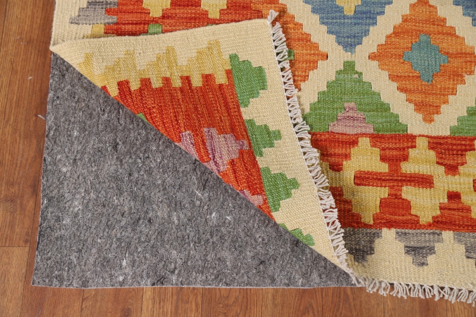 Colorful Kilim Rugs Rectangle Flatweave Pile Wool Kelim Carpets 6x8 ft ...