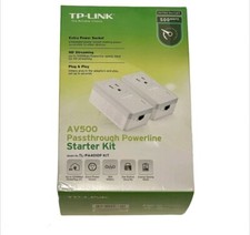 TP-link AV500 500 Mbps passthrough powerline starter kit TL-PA4010P