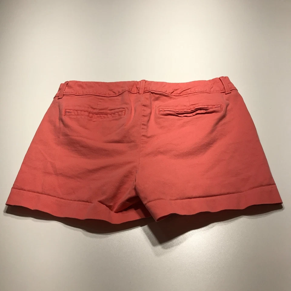 Pantalones Cortos Pixie Old Navy Para Mujer Talla 6 Coral Regular Desgasteados Rotos en 9" tiro Medio Foto 2 de 4