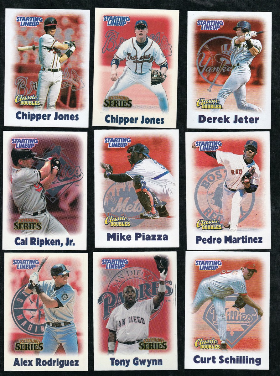 SLU 2000 BASEBALL STARTING LINEUP U PICK TRADED C DOUBLES CARD HASBRO RARE  JETER