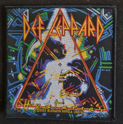 Def Leppard - Hysteria gewebter Aufnäher - woven Patch Neu & Official!