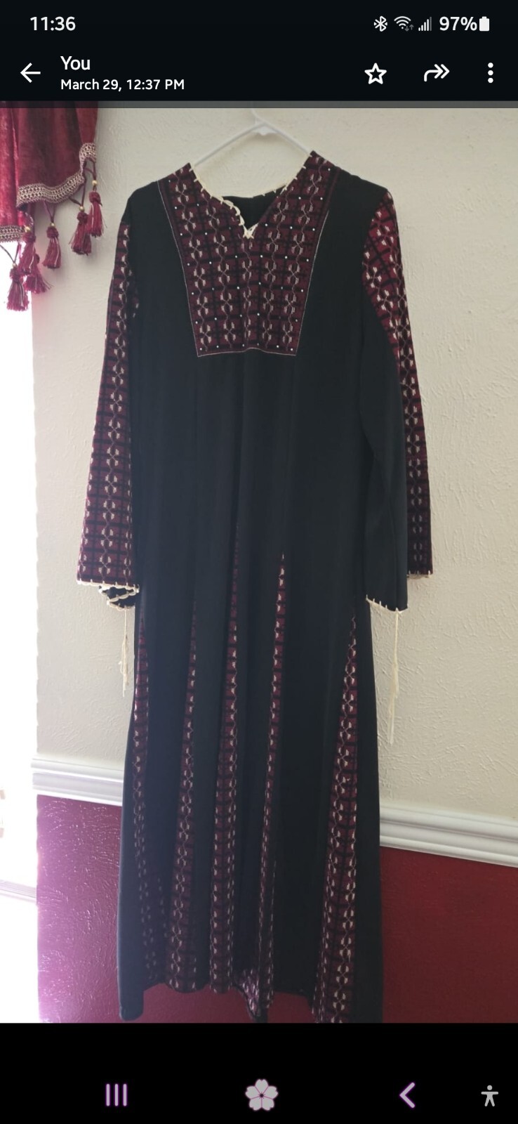 Palestinian Traditional Middle Eastern Women Dres… - image 2