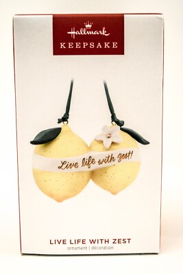 Hallmark - Live Life With Zest - Two Lemons - 2023 Keepsake Ornament