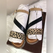 Diba True Fiesta Time Sandals Leather New w/Box Size 6.5