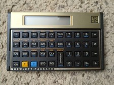 Vintage Hewlett Packard HP 12C Gold Financial Business Calculator Tested Works
