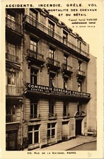 Old postcard Paris 9th - Accidents Incendie Gréle (81670)