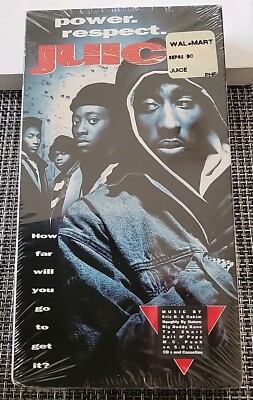 Juice VHS, 1992 Tupac Shakur, Paramount Watermark on seal Juice VHS, 1992 Tupac Shakur, Paramount Watermark on seal