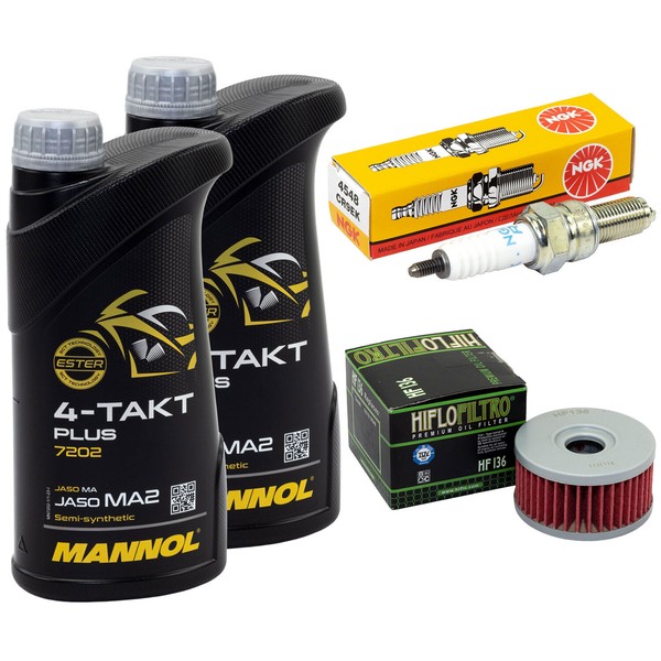 Inspektion FüR Suzuki DR 350 SE SH S DR350 1994-99 Set ÖL 2L ÖLfilter ZüNdkerze-image