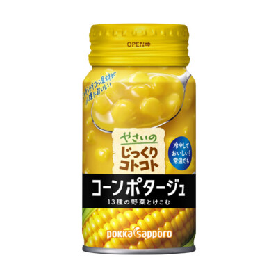 ぽっかぽか Pokka, Yasai no Jikkuri Kotokoto, Potage Soup, Canned, 170g, Japan