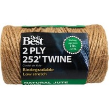  12 -Do it Best 2-Ply x 252 Ft. Brown Jute Biodegradable String Twine 737283