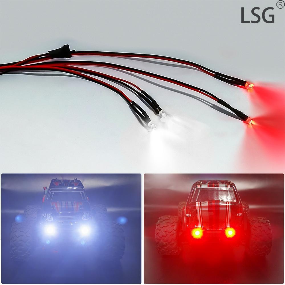 For 1/18 RC Traxxas Latrax Teton Front + Rear LED Lights Kit Headlight Taillight