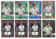 x8 JOEY WIEMER 2020 Prizm Draft Rookie Card RC lot 4 Refractors Red Hot Brewers!