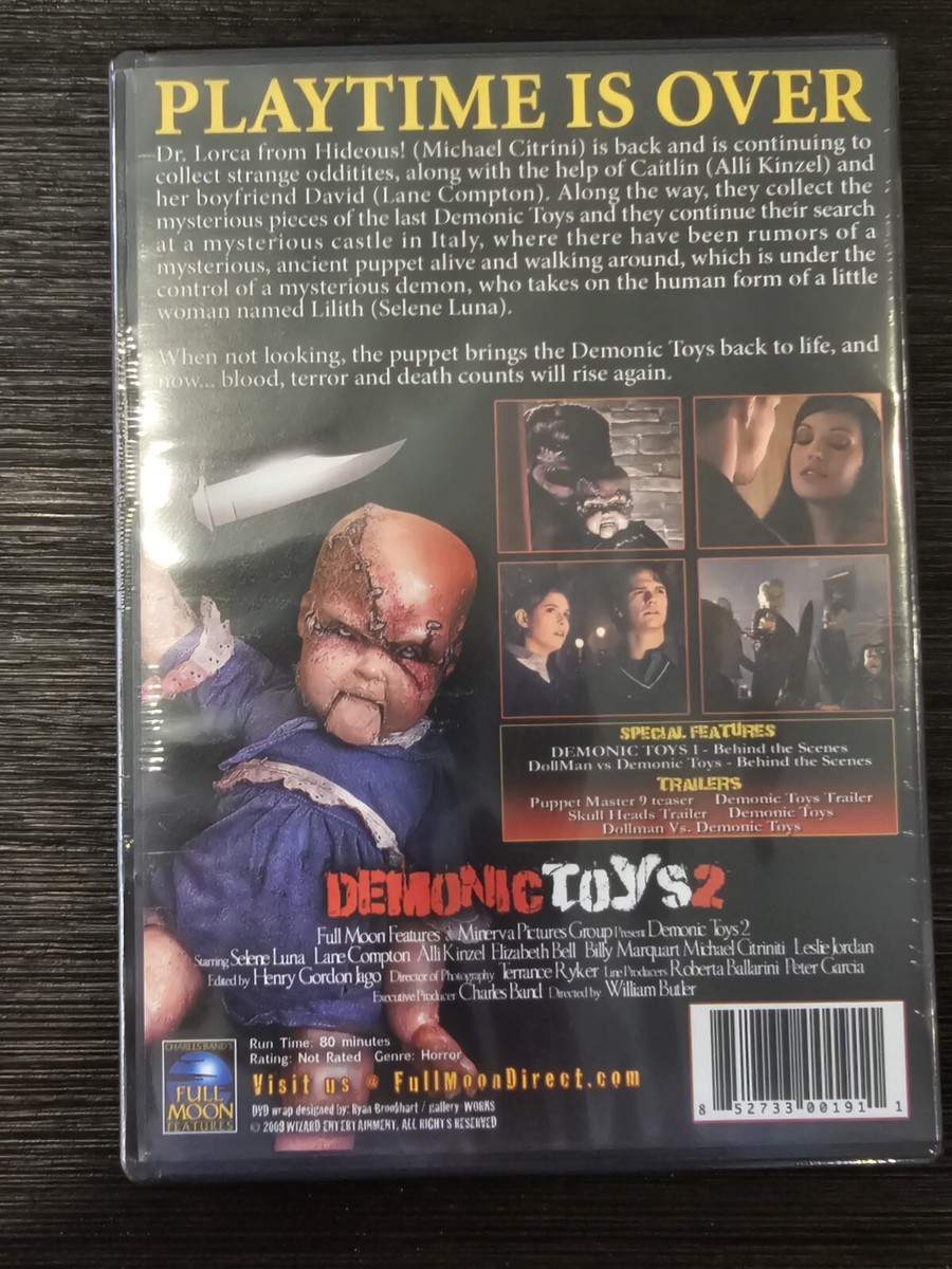 Demonic Toys 2 [New DVD] Full Moon Features- Sealed | eBay