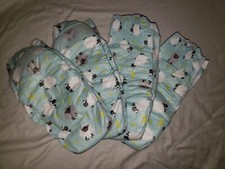  4 Samples of Honest Overnite Night Diapers Size 6 for Boys or Girls Sheep Print