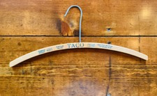 Vintage Wood Hanger  TACO POPULAR CLEANERS  San Francisco, California