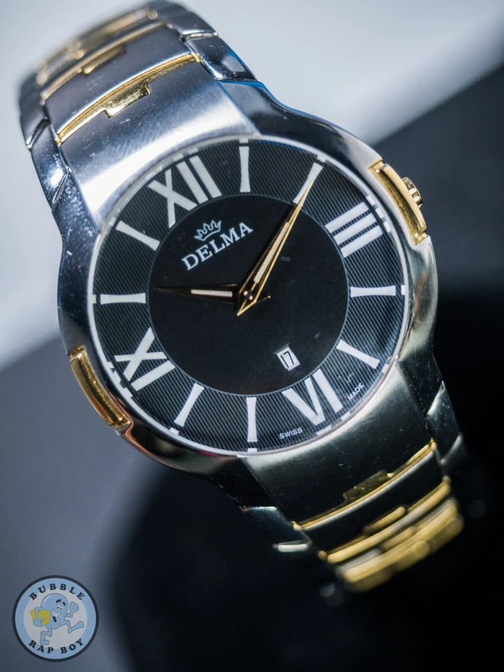 RELOJ PULSERA DE VESTIR DE CUARZO DELMA HECHO EN SUIZA CRISTAL DE ZAFIRO Foto 2 de 4