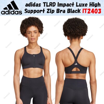 adidas TLRD Impact Luxe High Support Zip Bra Black IT2403 Japan