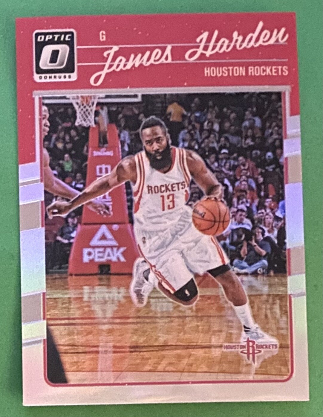 2016-17 Panini Donruss Optic Holo Silver Prizm James Harden #110 Houston Rockets