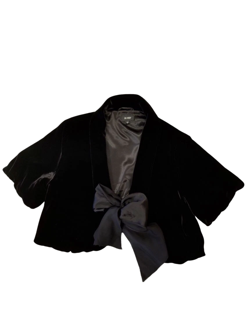 Hobbs top velvet jacket