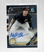 Matt Gorski 2019 1st Bowman Chrome Draft Black Refractor Auto 40/75 Autograph