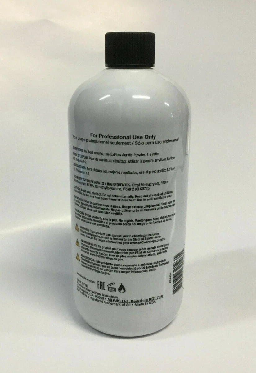 EzFlow HD Monomer Advanced Sculpting Liquid 16 oz 32193 New Free