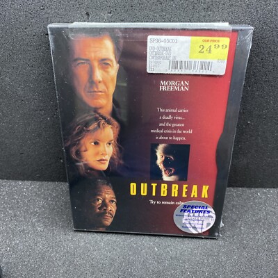 NEW! Warner Bros Sealed! Outbreak DVD  Full/Widescreen Dustin Hoffman