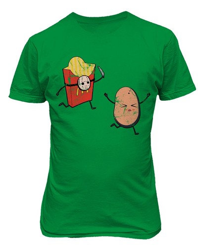 Vorhees Fast Food Shirt Halloween Mcdonalds Men's T-Shirt - Picture 9 of 13