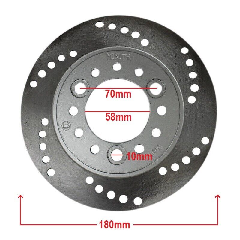  YOXUFA 180mm Mini Bike Disc Brake Rotor with Pads for