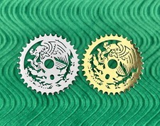 BICYCLE 36T LASER CUT MEXICAN EAGLE STYLE SPROCKET.