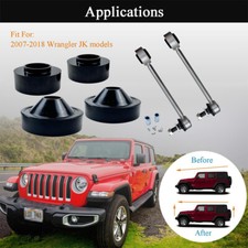 Kit sollevatore livellamento anteriore e posteriore 2" e collegamenti barra oscillante per Jeep Wrangler JK 07-18