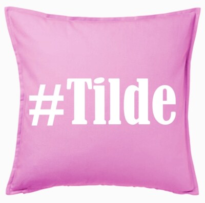 #Tilde Kissenbezug Pink Ich Liebe Tilde 108442