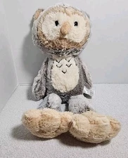 Fiesta Owl Weighted Beanbag Large Feet Plush Stuffed Animal 18 in Tall A64834