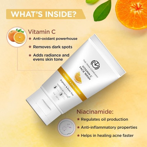 The Man Company Hautaufhellung (2er-Pack) Vitamin C Gesichtswäsche - je 75 ml - Bild 3 von 8