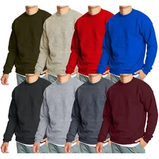 Men's (3-PACK) Crew Neck Fleece-Lined Pullover Sweater (Sizes: S-2XL) FREE SHIP