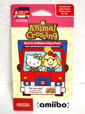 Amiibo Nintendo Animal Crossing Sanrio Collaboration 6 Cards in Pack