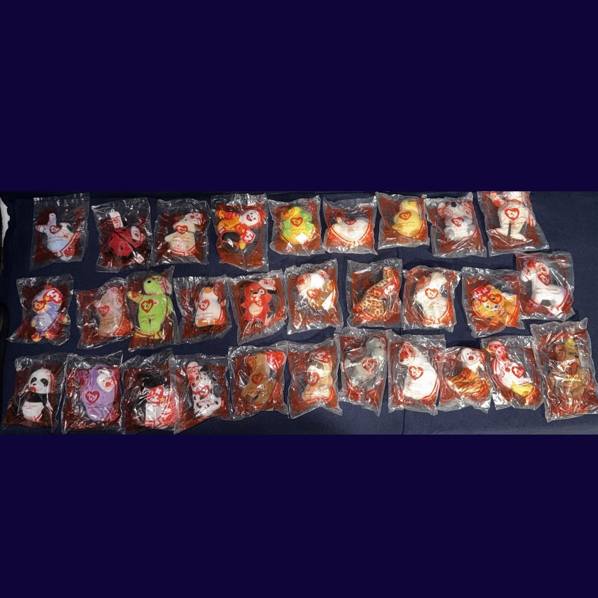 McDonald's TY Teenie Beanie Babies 30th Anniversary FULL Set of 30