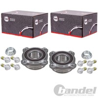 2X A.B.S. RADLAGER-SATZ Mit ABS-RING Hinten Passend FüR BMW 2 6