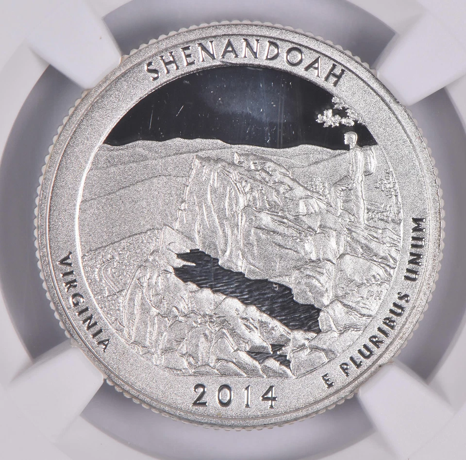 2014-S Silver PF69 ANT Shenandoah Quarter Limited Edition NGC *7497 - Image 3 of 4