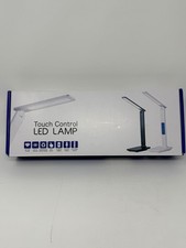 Touch Control LED Desk Lamp Foldable Eye Protection USB Charging Clock Alarm
