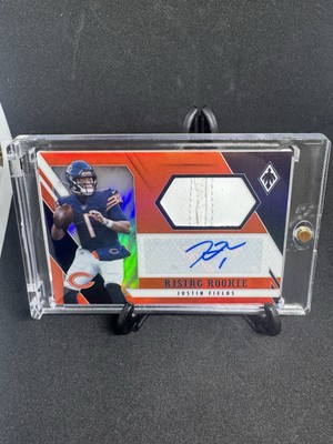 2021 Panini Phoenix JUSTIN FIELDS Orange Rising Rookie Patch Auto #09/35