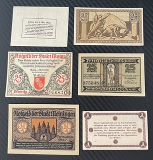 Lot De 15 Billets Allemand (Notgeld) (44)De 1920 A 1922 . Dans L’état