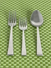 Unknown Manufacturer TEMPO Stainless 3 pc Set Satin Japan Flatware