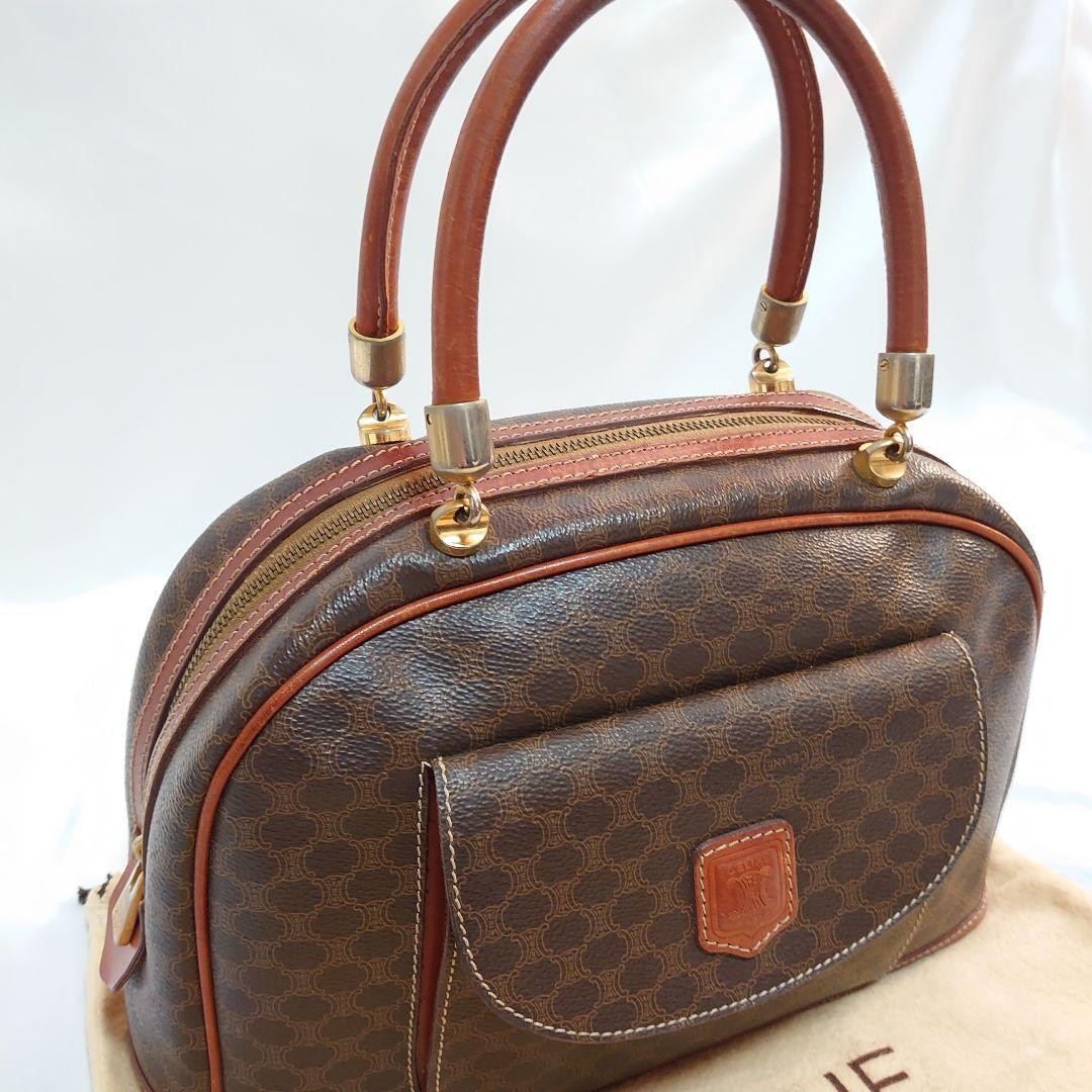 Mint Condition CELINE Macadam Pattern Handbag - image 3