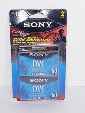 SONY DVC Mini DV 60 Minute Premium LP 90 New Digital Video Cassette 2 PACK