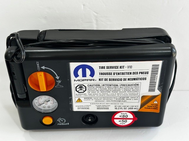 MOPAR TIRE SERVICE KIT  EMERGENCY INFLATOR COMPRESSOR SEALANT  OEM 04726542AE