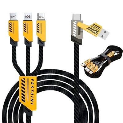 4-in-1 Multi USB Fast Charging Cable for iPhone Samsung Type-C Micro Fast Charge