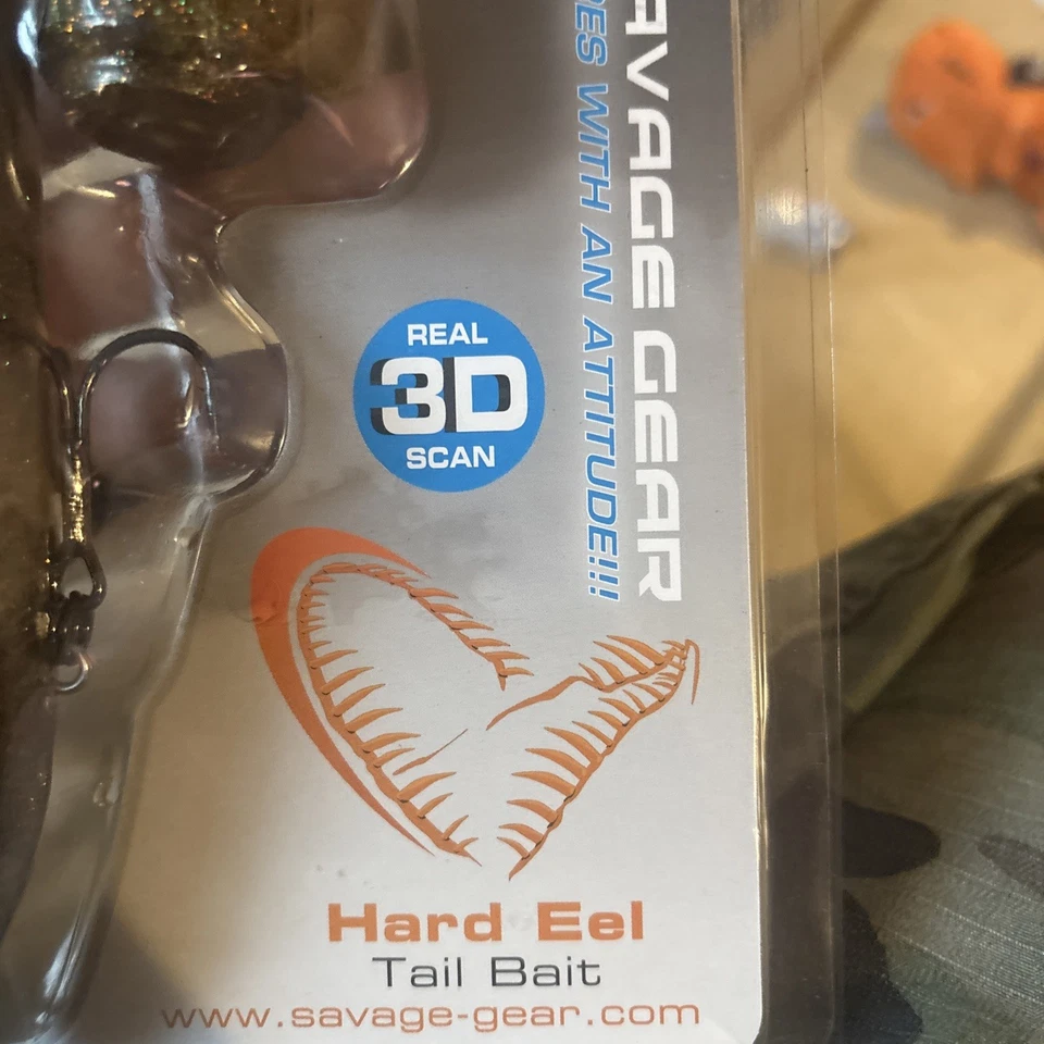Savage Gear Hard Eel Tail Bait Motor Oil 25cm 109g Hook 1/0 2/0 Bundle  - Image 4 of 4