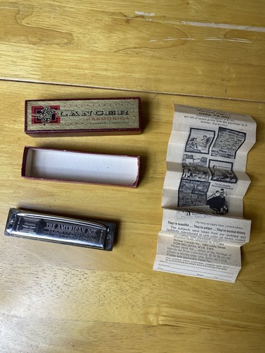 HOHNER PANARMONIC LANCER THE AMERICAN ACE HARMONICA MADE IN IRELAND ORIGINAL BOX - Picture 14 of 15