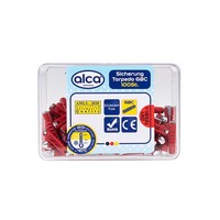 alca® Torpedosicherungen 16A 32V DC Rot, 100 Stk. Im Set
