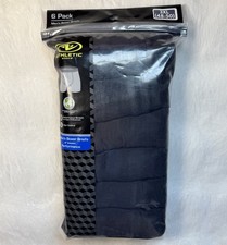 Athletic Works Men  s Boxer Briefs 3XL 48-50  6  Inseam Black Odor Control New